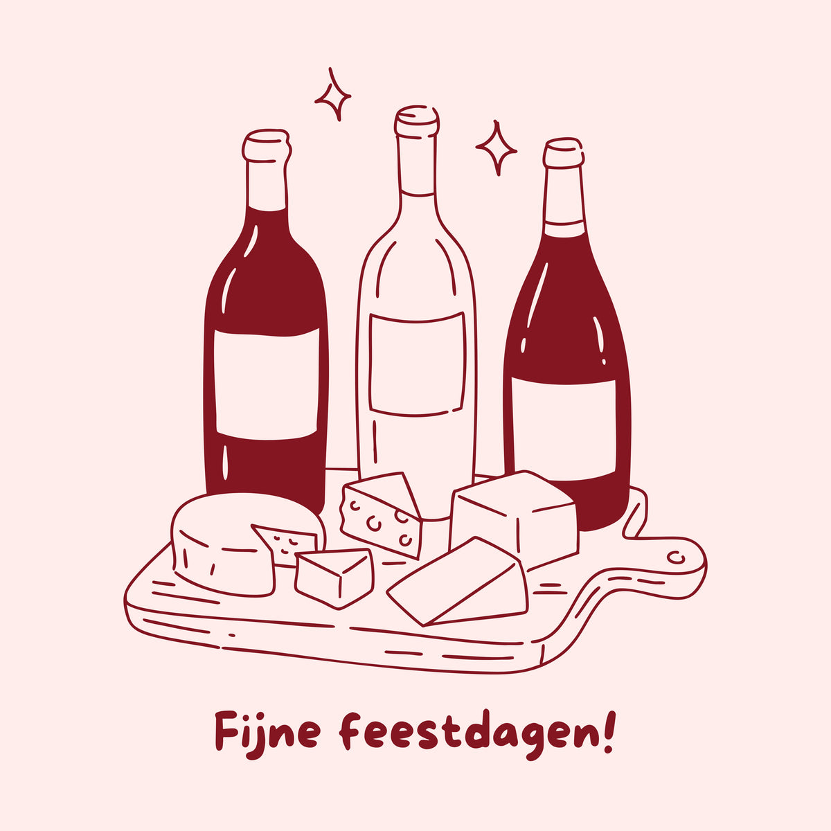Tegeltje "Fijne Feestdagen"
