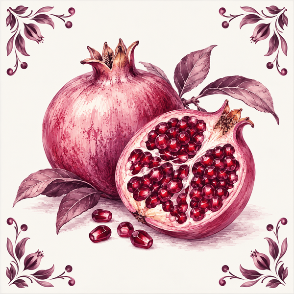 Tegeltje Herfst - Granaatappel