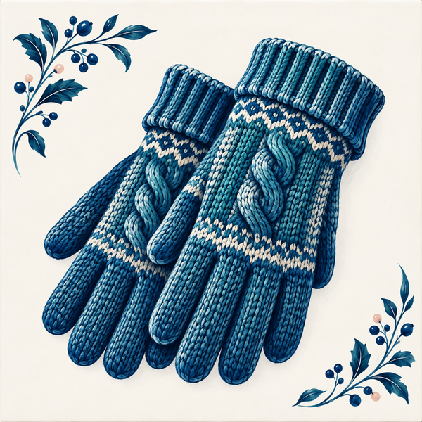 Tegeltje Herfst - Handschoenen Noors patroon