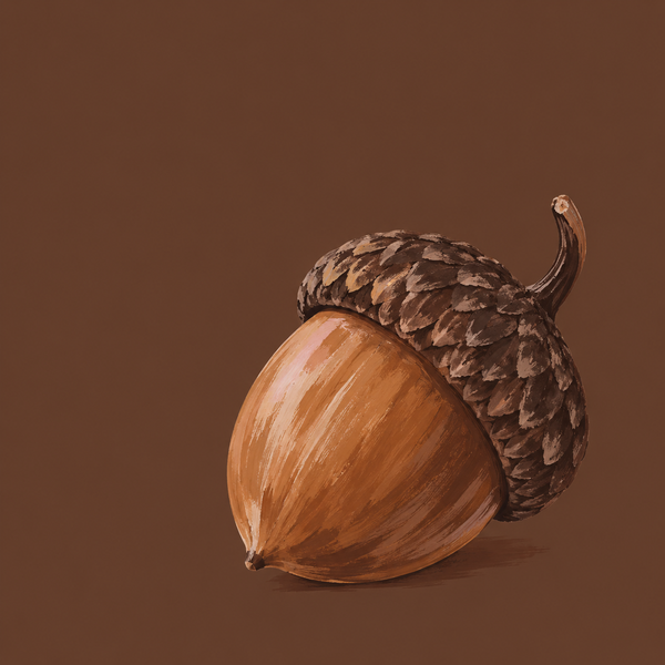 Tegeltje Herfst Kleurtrend - Eikel