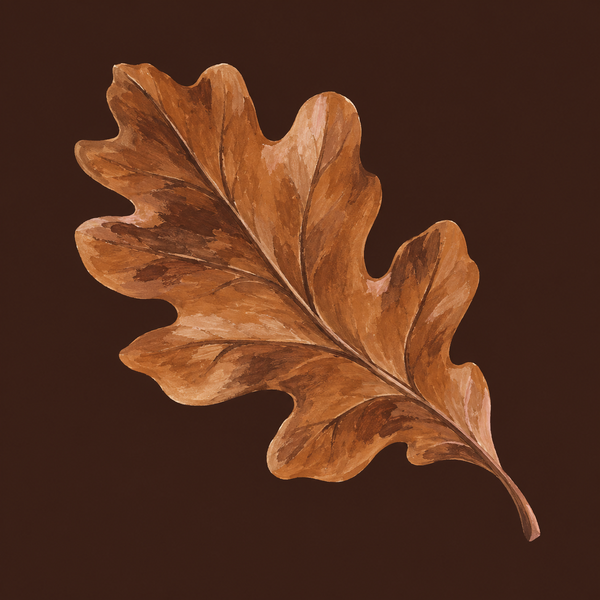 Tegeltje Herfst Kleurtrend - Eikenblad
