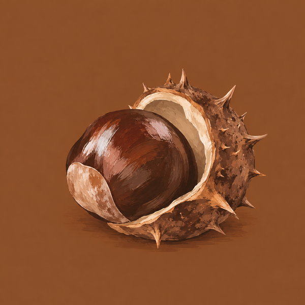 Tegeltje Herfst Kleurtrend - Kastanje
