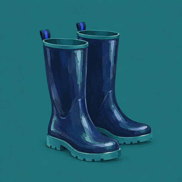 Tegeltje Herfst Kleurtrend - Regenlaarzen